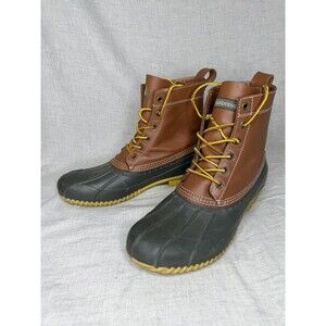 Lands End 11 Rugged Tan and Red Men\'s‎ Hiking Boots box 15 The 9 Best Men main image 3